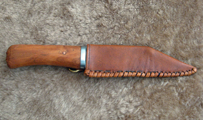Length: Overall: 10in (26cm), Seax: 9 1/4in (23cm), Blade: 5in (13cm)