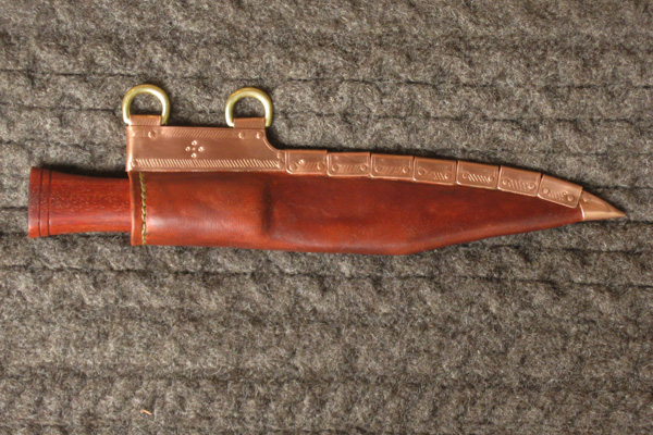 Length:<br/> Overall: 11 1/4in (29cm), Seax: 10in (25cm), Blade: 5 1/2in (14cm)